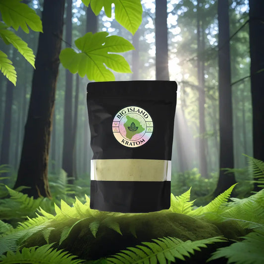 White Maeng Da Kratom Powder Bag in Jungle – Premium, Lab-Tested & Fresh